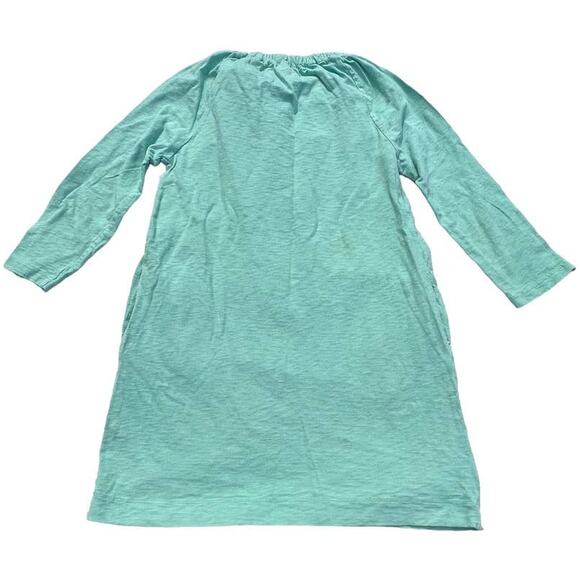 Kid's Crewcuts Long Sleeve Dress Pockets Size 10 Mint Green - Picture 2 of 6